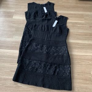 Chelsea and Walker silk top perforated pattern sleeveless dress